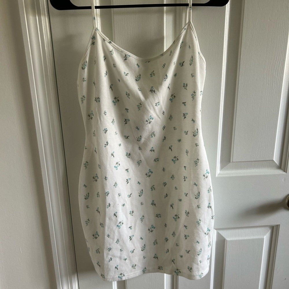 Floral White Mini Dress